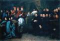 pict.1- Painting1: The first visit if pope Clemens XI to the patients in February 1702
